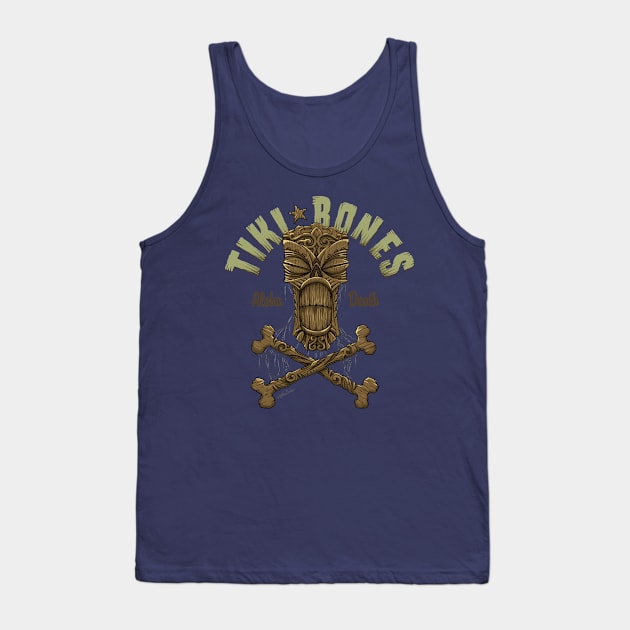 Tiki Bones Tank Top by nanobarbero